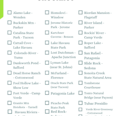 Free Arizona State Parks Checklist (Printable)